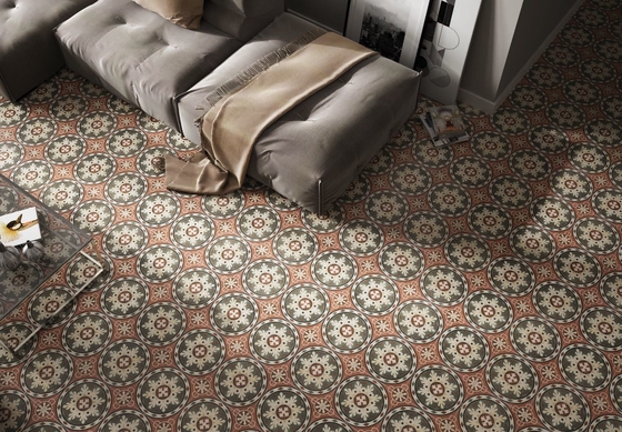 Mutfak için retro 250x250mm seramik kırsal kiremit ve banyo için çevre dostu duvar kiremitleri