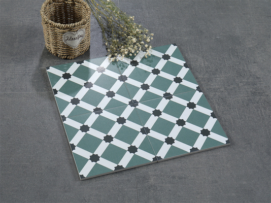 Çiziklere dayanıklı 200x200mm seramik Rustik Taşlar Oturma Odası Ve Kaymaz Yeşil Duvar Taşları Otel için