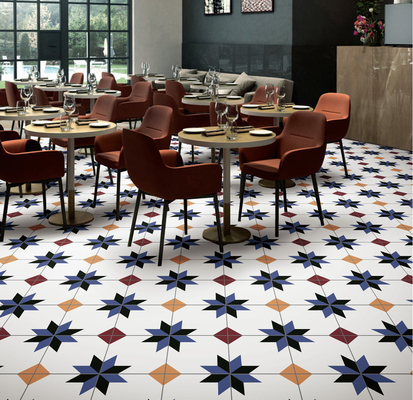 20x20cm Seramik Rustik Tile AAA Derecesi Beyaz Beden Çoklu Renkler