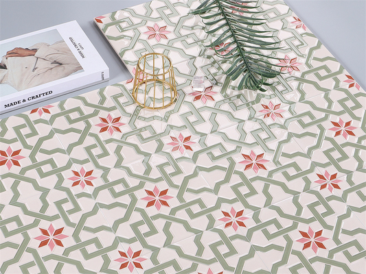 Dayanıklı 200x200mm AAA Sınıfı Kiramik Rustik Kiremit Oturma Odası Ve Beige Ve Pembe Duvar Kiremit Yatak Odası