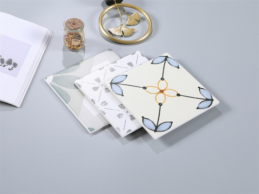 İç duvarlar için Beige ve Mavi 20x20cm Seramik Rustik Kelepçeler