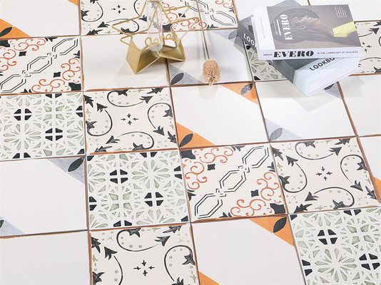 Beige eskisine dayanıklı 20x20cm İç Duvar Kiramik Rustik Kelepçeler Oturma Odası ve Yemek Odası için