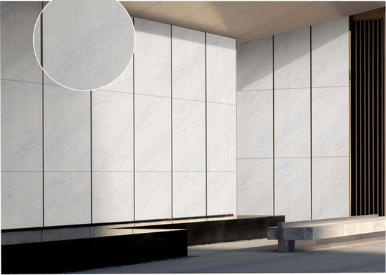3 boyutlu çizgi beyaz mat antik dış perde duvarı porselen karo 600x1200cm Alışveriş merkezi ve bina için