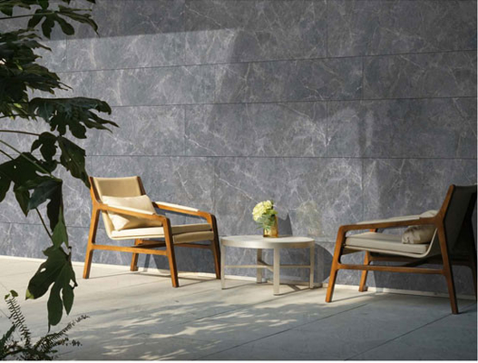 Çizik Direnci Mat Dış Gri Perde Duvar Plaka 600x1200mm Otel için