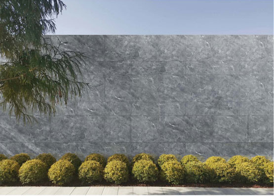 Firebrick 600x1200mm Gri Mat Perde Arkaplan Duvar Taşları Dışarı Tasarım Ve Proje için