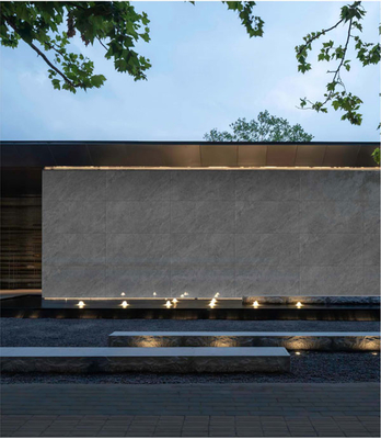 Dayanıklı 60x120cm Gri Mat Dış Perde Arkaplan Duvar Porselen Taş Bina Ve Teras için