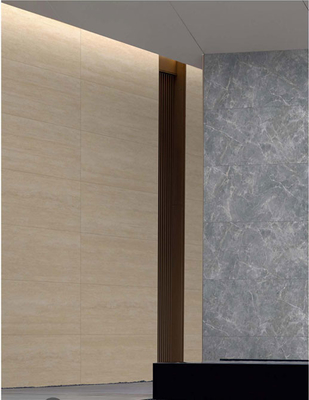 Açık Sarı Travertine Finish 60x120cm Dışarıda Matt Antika Perde Duvar Kelepçesi Bina için