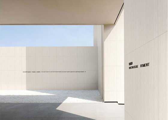 Beige Mat Travertine Taş Taş 600x1200mm Dış Perde Duvarı