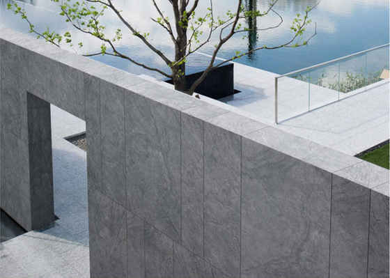No Fade Mural Gri 1200x600mm Dış Perde Duvarı Yenilenme için Kalın Kelepçeler