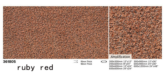 Kırmızı Sarı Tam Vücut Porselen Taş 600x1200mm Alevli Mat