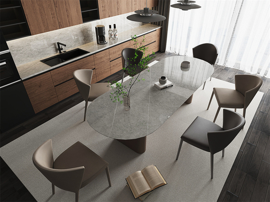 Gri 1420x2700mm Sintered Stone Slabs Apartman ve Yatak Odası için