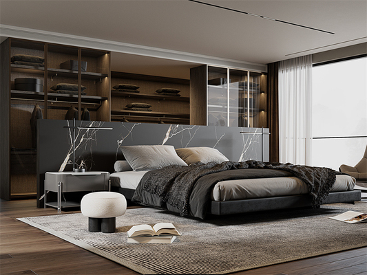 Siyah 1420x2700mm Matt Sintered Stone Slabs For Living Room
