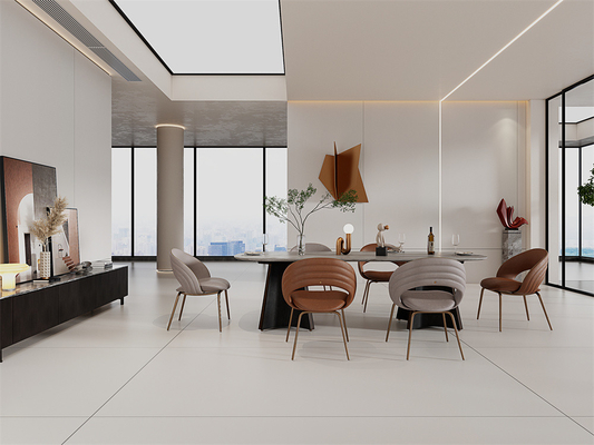 Dekoratif Beige 1420x2700mm Matt Sintered Stone Slab Ofis için