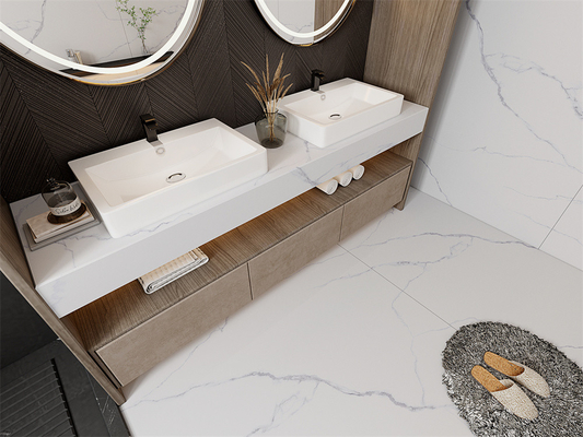 Asit Dayanımlı Carrara Mat Sinterlenmiş Taş Plaka 1420x2700mm