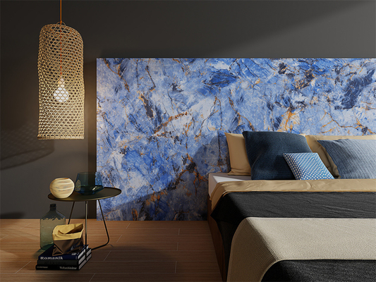 1600x3200mm SGS cilalı duvar porselen sinterli taş levhaları ve alışveriş merkezi ve yeniden inşaat için porselen kaya levhaları