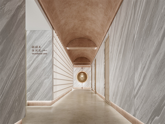Dış zemin Asit Direnci 1600x3200mm Matt Porselen Sintered Stone Slab Apartman ve Balkon için Büyük Slabs