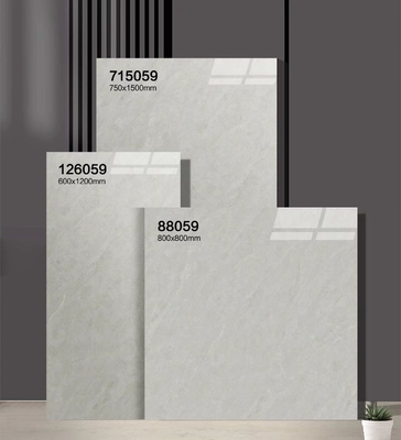 Beige Şık 750x1500mm cilalı camlı porselen kiremitleri ve giyim dayanıklı dekorasyon kiremitleri yatak odası ve oturma odası için