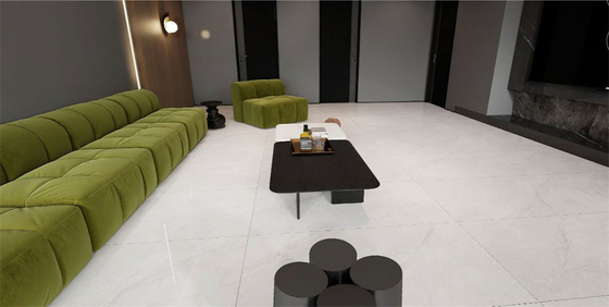 Açık Gri Dış Kaplama Anti-Slip 60x120cm Duvar Camlı Restoran için cilalanmış seramik kaplamalar
