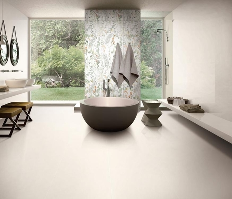 Beige 750x1500mm İç zemin kiremitleri ve W.A 0.5% Antibakteriyel Yumuşak Camlı Porselen Kiremitleri Restoran ve Alışveriş Merkezi için
