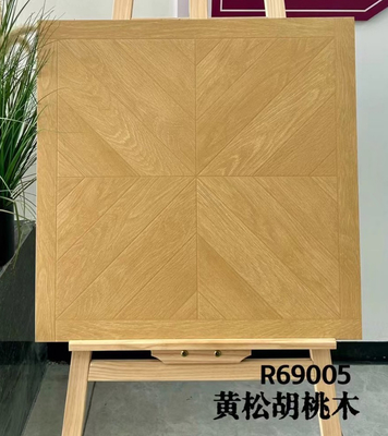 Balkon tasarımı için kahverengi 600x600mm Antibakteriyel Zemin Kelepçeleri ve Ahşap Keramik Kelepçeler