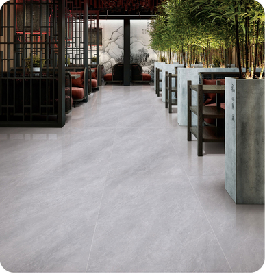 Açık gri 60x120cm kaymaz camlı porselen zemin fayansı