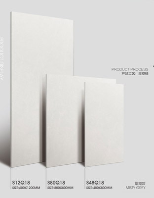Asit Direnci İç Duvar 1200x600mm Modern Balkon için Yumuşak Camlı Porselen Plakeler