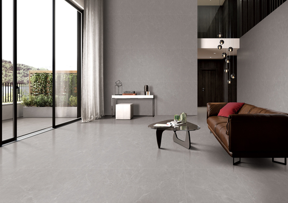 Gri Yumuşak Camlı Porselen Yemek Odası ve Mutfağı için Modern Duvar Kelepçeleri 1200x600mm