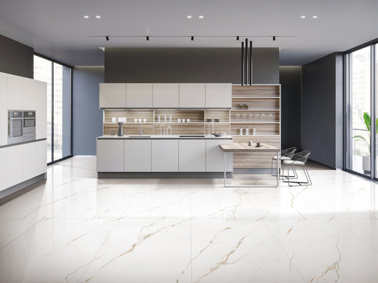 Carrara Yumuşak Camlı 600x1200mm Dekorasyon İç Duvar Porselen Plakaları