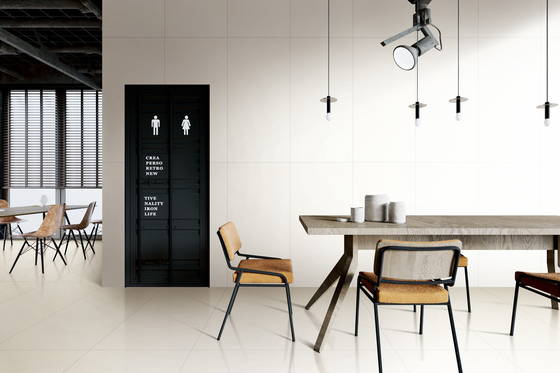 Beige duvar ve zemin Yumuşak camlı modern dokulu porselen fayansları 60x120cm Yemek odası için