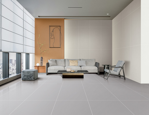 Yıldızlı Glaze 600x1200mm Teksturlu Porselen Yer Kelepçesi Ofis Sınıfı AAA Gri