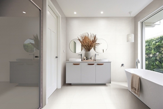 400x800mm Beyaz Dayanıklı Antika İç Duvar Camlı Keramik Plak Banyo ve Ofis için