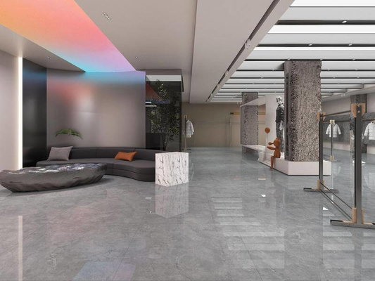 Gri Çizik Dirençli Sınıf AAA 1200x1200x9mm Dış Duvar Dinlenme Odası ve Ofis için cilalı camlı porselen kiremit