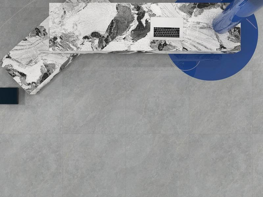 Gri Mermer Görünüm 1200x1200x9mm Kayma Karşıtı Taş ve Firebrick Dış Zemin Yapı için cilalı camlı porselen taş