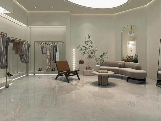 Muhteşem iç zemin dayanıklı 1200x1200mm Banyo ve yatak odası için gri camlı cilalı porselen kiremit