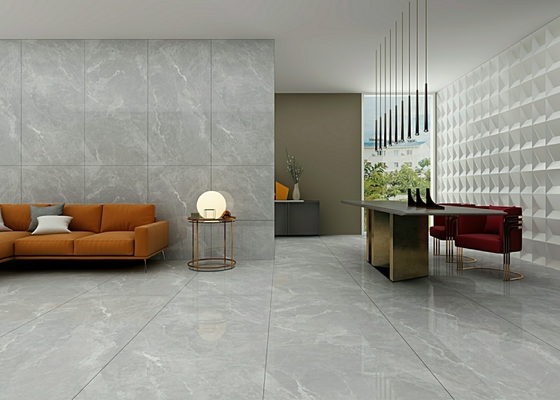 Retro Şaşırtıcı 900x1800x9mm Gri Mermer Görünüşü W.A 0.5% Dış Zemin Camlı cilalı Porselen Kelepçesi Banyo için