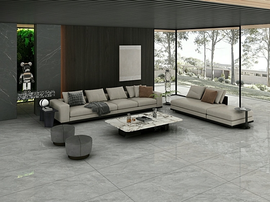 Gri Şaşırtıcı Retro Dış Duvar 900x1800x9mm Camlı cilalı porselen fayans ISO9001 Dekorasyon ve Tasarım İçin