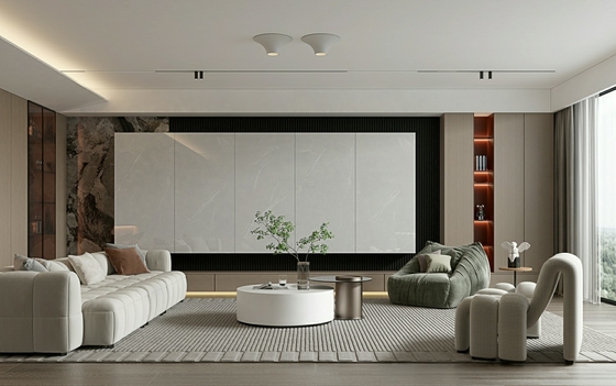 Çevre dostu 900x1800x9mm Antibakteriyel İç Duvar Porselen Camlı cilalı döşeme duvarı oturma odası ve yatak odası için