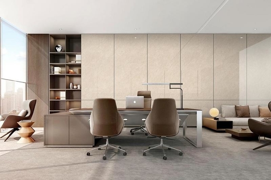Açık Sarı Solmaz İç Kapalı Zemin Plakası 900x1800x9mm Ofis ve Proje İçin Polişlenmiş Camlı Porselen Plakası