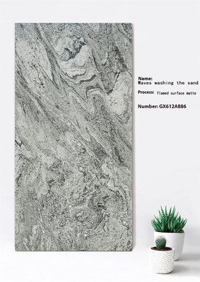 60x120cm Alevlenmiş Yüzey Mat Gri Perde Duvarı Balkon için Kalın Kelepçe ISO9001 Asit Direnci