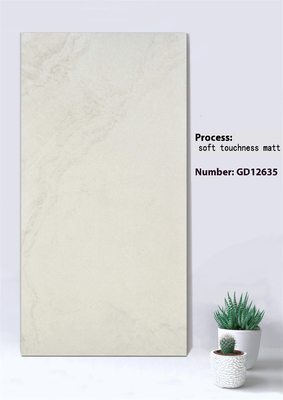 Kaymaz Beige Ve Gri 600x1200mm Yumuşak Hassaslık Matt Dış Perde Duvarı Park için Kalın Kelepçeler