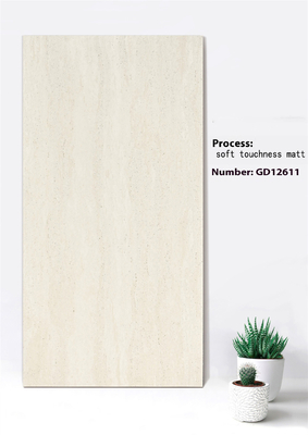 Su geçirmez Sarı ve Beige Yumuşak Etkinlik Matt Perde Duvarı Dekorasyon ve Bina için Kalın Kelepçeler 600x1200mm