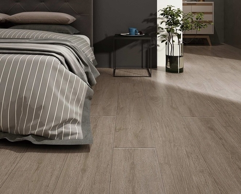 Beige Antibakteriyel Ahşap Porselen Kelepçesi 200x1000mm Kapalı Yer Çubuğu