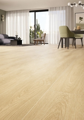 Antibakteriyel 200x1200mm Sarı Ahşap Porselen Şeritleri Mutfak için AAA Sınıfı