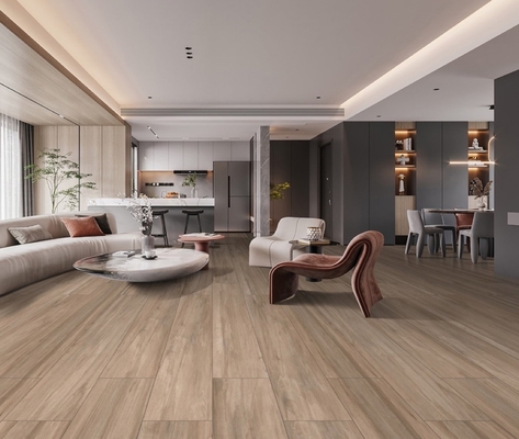250x1500mm No Fade Odak odası için ahşap porselen şeritleri ve kahverengi zemin kiremitleri No Fade