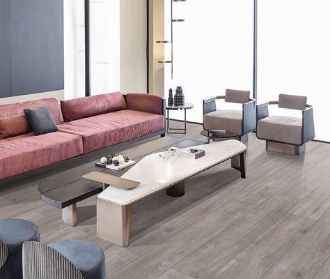 Çizilmez Kahverengi Dayanıklı Ahşap Porselen Şeritler 250x1500mm Bina ve Proje için Zemin Plakası