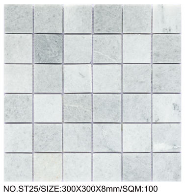 Firebrick Square 300x300mm Yemek Odası ve Oturma Odası için Doğal Taş Mozaik