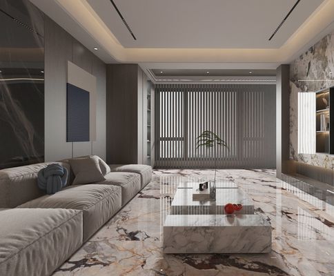 1000x1000mm Kahverengi Asit Dayanımlı Zarif İç Mekan Zemin Cilalı Sırlı Porselen Karo Balkon İçin