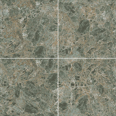 Şık Yeşil 1000x1000mm İç mekan zemini Ofis için cilalı lüks taş kiremitleri 3 Stil