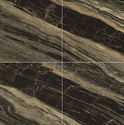 Su Geçirmez Koyu Gri 1000x1000mm İç Mekan Zemin Cilalı Lüks Taş Fayans Dekorasyon İçin 3 Stil