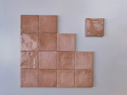 Mutfak ve banyo için mavi aşınmaya dayanıklı 10x10cm seramik duvar kiremitleri